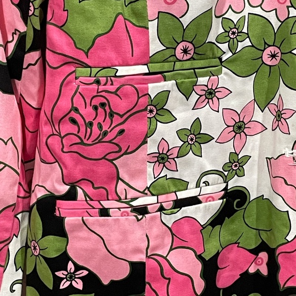 ALDO TREVI Vintage Floral Above Knee Jacket Size 8 - Picture 3 of 8